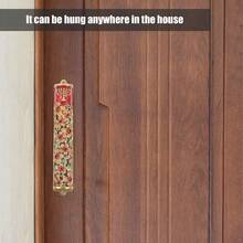 Haiyou Puerta Acento Pergamino  Puerta Retro Decorativo Metal Placa Ornamento con Pergamino - 1 - Ver 4