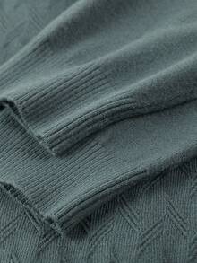 Men's Thin Knit Sweater, Stand Collar Casual Style, Business/Commute Inner/Outer Wear, Autumn/Winter - Green - View 10