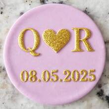 Customized Text Cake Decorations, DIY Cutting Molds, Frosting Cake Templates, Wedding Clay Fondant Embossing Tools, Name Cake Molds, Handmade Cookie Embossing Stamps