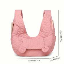 1 ba lô đựng thú cưng có thể điều chỉnh, phù hợp cho chó nhỏ đến trung bình, ba lô đeo phía trước cho chó/mèo với dây đeo vai có đệm, lý tưởng cho đi bộ đường dài, du lịch, cho chó và mèo nhỏ. - Nhiều màu - Xem 5