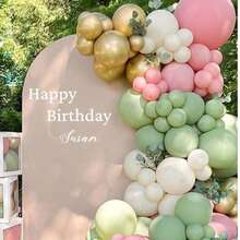 Happy Birthday Decal For Balloon Arch,Balloon Arch Backdrop Decorations,Happy Birthday Party Decorations, Happy Birthday Decal Sign For Arch Ideas,Home Harmony