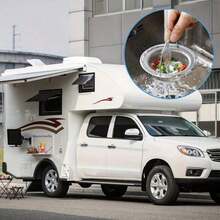 3 Pack Kitchen Sink Drain Strainer With Handle, Stainless Steel Large Kitchen Sink Drain Basket Food Catcher, 4.3 Inch Diameter, Rust Free Stainless Steel Sink Bathroom Accessories Cleaning Kitchen Sink Drain Strainer Home Essentials