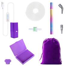 Electric Vacuum Diamond Paint Pen, Adjustable Suction Level, Diamond Art Painting Pen Without Wax, Diamond Painter Accessories Kit Tool For Setting AB Stones With Storage Tray(Purple) - 紫色 - 查看 11