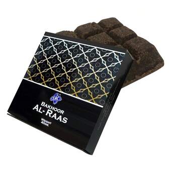 Högklassig Premium Rökelse, BAKHOOR AL-RAAS Rökelse Bar Av Sandelträ Pulver, Oud Pulver, Mysk Och Parfymsocker | 9 olika dofter av tegelstenar i en kvadratisk form (40g)