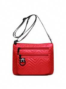 时尚女士包，多层商务包，单肩包，大容量，牛津布面料，多口袋，斜挎包，刺绣线，妈妈包 - 彩色 - 查看 5