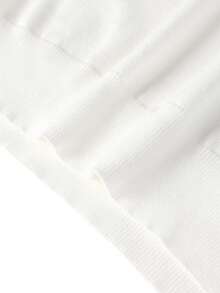 Men's Casual Solid Color Crew Neck Sweater - White - View 6