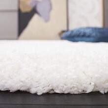 Fast LogisticsSAFAVIEH California Shag Collection Accent Rug 3' X 5' White NonShedding Easy Care 2inch Thick Ideal For High Traffic Areas In Entryway Living Room Bedroom SG1511010Fast Logistics