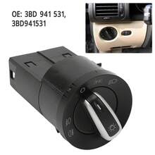 Perilla Luces Euroswitch Vw Jetta A4 Clasico Polo Vento Golf - Negro - Ver 8