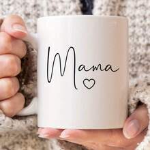 1 Piece, 11oz, Cherish Mom Coffee Mug - Perfect Gift For Mother's Day, Birthdays, And Baby Showers| Durable Ceramic Material, Easy To Clean - 11盎司 - 查看 1