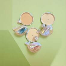 1pc Cute Zinc Alloy Dolphin & Pearl Whale Keychain, Fashion Ornament, Gift For Couple & Aquarium, Suitable For All Seasons