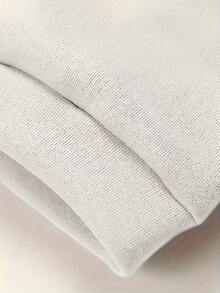 Women's Two-Piece Set Sweatshirt Fleece Sports Street Casual Fashion Outfit For Women. Made With Soft Fleece Fabric And A Half-Zip High Neck Design, This Set Of Two Sweatshirts And Jogger Pants Offers A Perfect Balance Of Warmth And Comfort With A Sweet And Relaxed Vibe. It's A Chic And Effortless Essential For Autumn And Winter, Ideal For Lounging At Home Or Going Out Casually. - 白色 - 查看 6