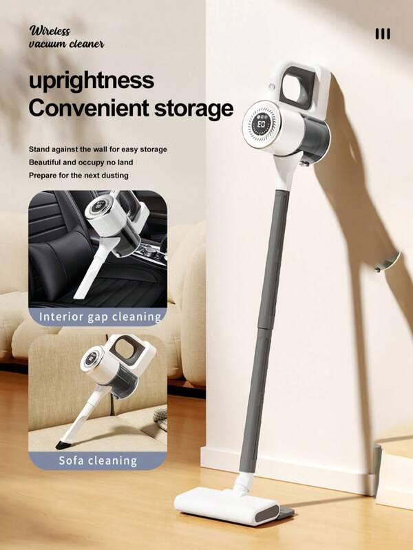 Wireless Car Vacuum Cleaner Handheld & Home Use 2-In-1, Powerful Suction Portable All-In-One Dust Cleaner For Car Interior & Household Surfaces