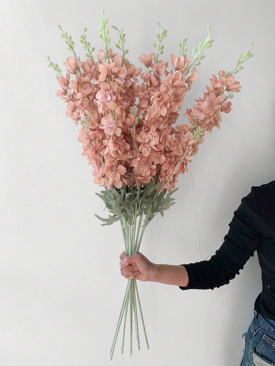 1 bông hoa chim bói cá nhân tạo, hoa chim bói cá bằng lụa dài 33 inch, cây giả thân dài trông như thật, thích hợp để trang trí nhà cửa, văn phòng, sân vườn, đám cưới, bàn ăn, bình hoa. - Nhiều màu - Xem 1