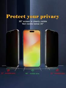 2 Packs Privacy Tempered Glass Screen Protector With Black Silk-Screen Borders, Suitable For IPhone 17 Pro Max 6.9-Inch Privacy Screen Protector, 9H Hardness, Scratch-Resistant, Full Coverage, Bubble-Free, Compatible With IPhone 17 Pro Max/17/16 Promax/15Pro Max/14Promax/13/12/11/XSMAX/Mini Screen Protectors