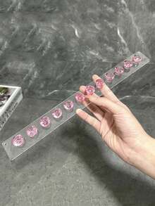 1 pièce Support organisateur de bijoux pour colliers, bracelets, boucles d'oreilles et bagues. Présentoir mural transparent pour table de maquillage, armoire à glace. Crochet multifonctionnel de rangement de bijoux pouvant être utilisé dans les dortoirs scolaires, organisateur de stockage d'été, cadeau de rentrée scolaire