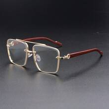 Unisex Frameless Modern Sunglasses, Oversized Contrast Color Elegant Casual Suitable For Daily Commute, Driving, Lightweight & Transparent, All Season