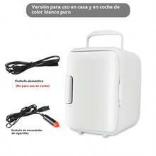 Mini refrigerador de automóvil para el hogar y el automóvil, control inteligente de temperatura para calefacción y refrigeración Refrigerador pequeño portátil de ahorro de energía - Tipo de Enchufe A USA (110-127V) - Ver 1