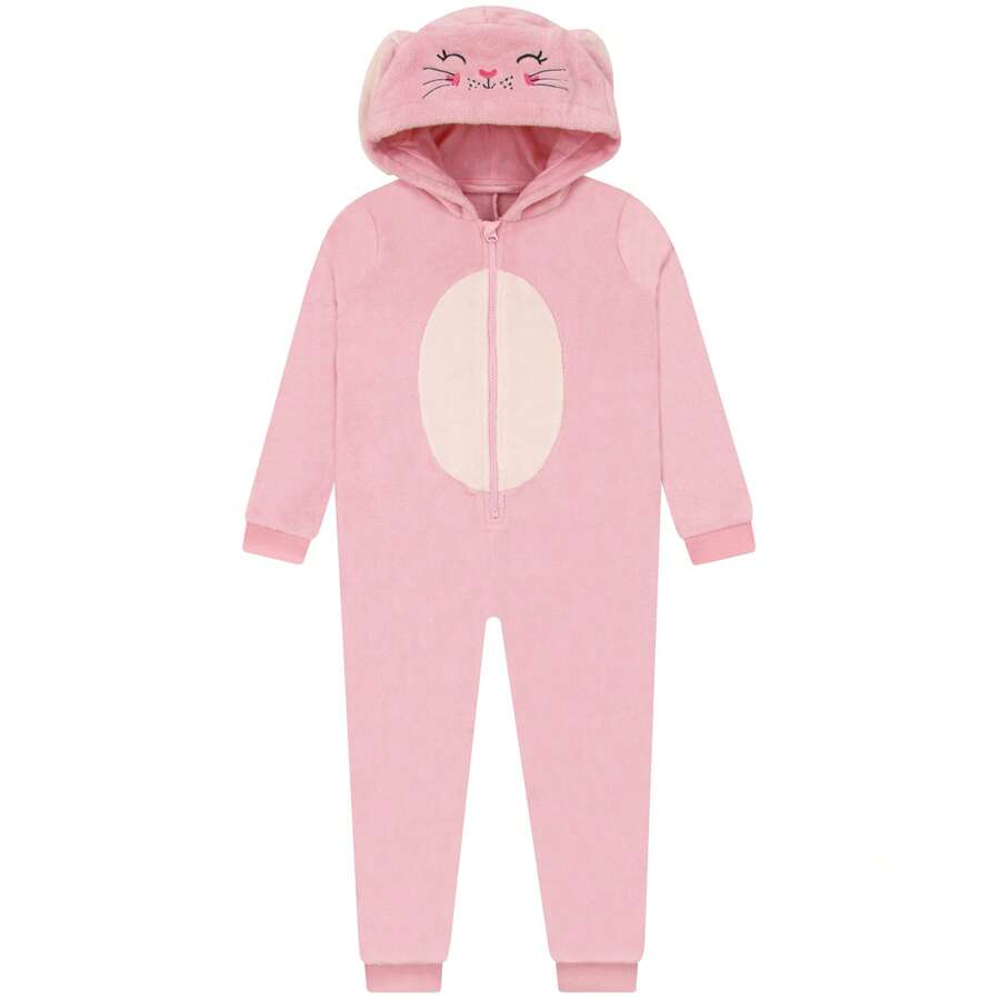 Harry Bear Girls , Bunny  For Kids With 3D Ears, Rabbit Kids - Pink - View 1
