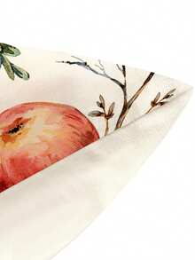 1pc Christmas Pine Cone Table Runner, Christmas Decorative Table Runner, Christmas Linen-Like Table Runner, Table Runner, Table Runner, 1pc Table Runner, 4pcs Placemats, 1pc Cushion Cover (Inner Cushion Not Included), 3 Products Available, Seasonal Home Decor For Indoor/Outdoor Winter Party, Christmas Home Decoration, Christmas Room Decor, Christmas Party Decoration - Multicolor - View 6