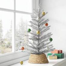 24 Unlit Tinsel Artificial Tree - Wondershop™ - Bạc - Xem 3