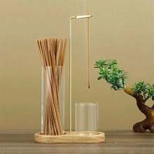 2-In-1 Incense Burner, Anti-Ash, With Glass Ash Tray And Incense Stick Holder, Suitable For Meditation, Yoga, Spa, Home Decor, Random Style - Multicolor - View 1