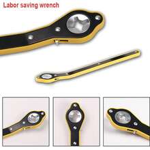Jack Ratchet Wrench, Auto Labor-Saving Lug Wrench For Scissor Jack, Forward And Reversal Knob Design - A - Xem 10