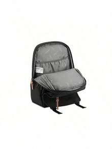 Samsonite TR1*08110 Artistic Laptop Backpack, Preppy Design, Water-Repellent And Wear-Resistant Fabric, Large Main Compartment, Luggage Strap Connection, Versatile School Style, Black