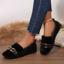 Women Shoes Fashion Driving Loafers Comfy Non-Slip Four Season Outdoor Travel Flats - 黑色 - 查看 11