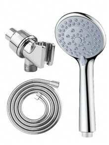 3 szt./zestaw 5-ustawień ręczny zestaw prysznicowy wysokociśnieniowy - wielofunkcyjny zestaw prysznicowy do łazienki z wężem 59-calowym i łatwym w montażu uchwytem ściennym, idealny do prysznica ściennego, nowoczesnej łazienki, prysznica zewnętrznego i kampera, prezent świąteczny i remont łazienki
