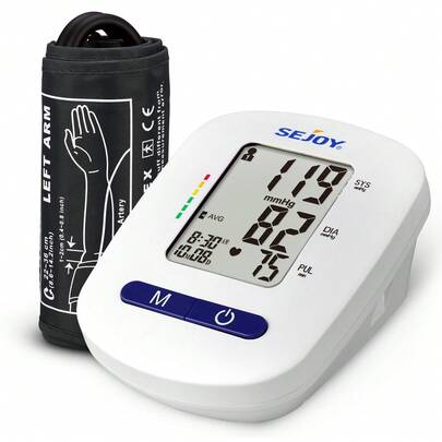 sejoy Automatic Digital Blood Pressure Monitor Upper Arm BP Large Cuff Machine