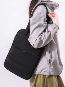 Versatile Laptop Bag One-Shoulder Handheld Bag 13.3 14 15 Inch For Macbook Air 13 Pro Business Commute Canvas Simple Tote Bag Laptop Case Laptop Sleeve Laptop Cover For Travel Waterproof Portable For Men Laptop Bags - Multicolor - View 5