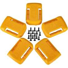 5PCS  Power Battery Mount Hanger Shelf Storage Stand Holder For 18V - Yellow - View 3