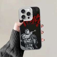 Funda de teléfono  Guts Anime para 17 16 15 14 13 12 11 Pro Max Plus Color a prueba de golpes cubierta trasera plateada - z2 - Ver 5