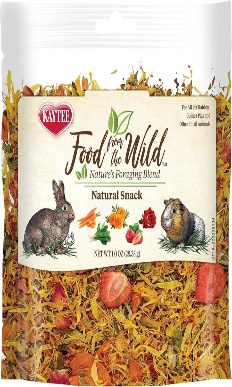Kaytee Food From The Wild Natural Snack For Pet Rabbits, Guinea Pigs And Other Small Animals, 1 Ounce, Family Dinner Supplies, Christmas Party Supplies - 白色 - 查看 1