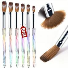 Latest Best-Seller Aurora Glow Diamond Handle Nail Crystal & Extension Brushes