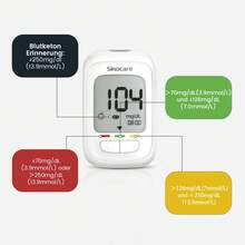 Sinocare AQ PRO Ⅰ Blood Glucose Test Kit With 100 Test Strips And 100 Lancets - Blutzuckermeter với 100 Teststreifen - Xem 6