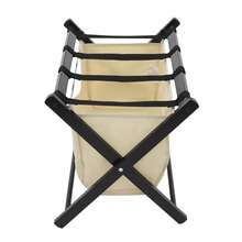 Folding Luggage Rack Foldable Luggage Stand Luggage Holder - Light Yellow Black - View 3