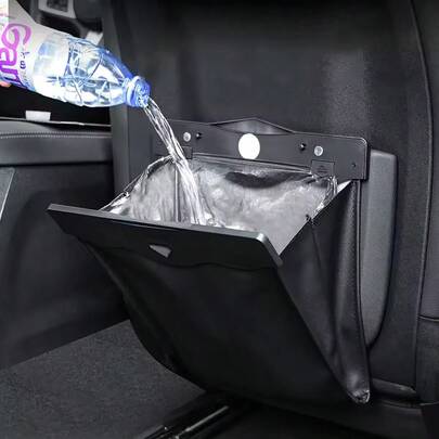 [Diseño Mejorado] Papelera de coche multifuncional mini para GM - Seat - Montada en la parte trasera, mantenga su coche ordenado y limpio