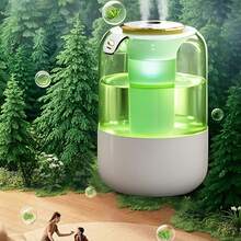 Digital Display Humidifier, Large Water Tank, Dual Mist, Quiet Humidifier, Air Humidifier For Bedroom, Home Essential Oil Diffuser, Suitable For Home/Office, With 7-Color Lights