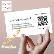 20/50/100 unidades Tarjetas personalizadas, tarjetas de felicitación, códigos QR, tarjetas de pago, cupones, tarjetas de eventos, tarjetas de mostrador para cumpleaños, fiesta, vacaciones, boda, declaración de amor, tarjetas de lugar - Tarjeta de código QR 1 - Ver 17
