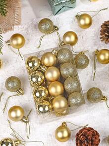 24pcs/Set 1.18inch Mini Shatterproof Christmas Balls, Creative Home Decor Christmas Ornaments, Christmas Tree Hanging Pendants, Christmas Decorative Hanging Balls For Holiday Party, Christmas Party, Room Decor, Scene Decor, Festival Decor, Home Decor, Holiday Decor, Party Favors, Room Decor, Window Decor, Bedroom Decor, Home Decoration, Fun Christmas Party Decorations, Merry Christmas, Happy New Year, Christmas Gifts, Christmas Decorations Winter Christmas Decorations Home Christmas Gifts Christmas Decor - Multicolor - View 5