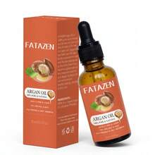 FATAZEN Natural Moroccan Argan Oil For Nails & Hair - Pure Nourishing Treatment Oil Softens Nail Cuticles Moisturizes Smoothes Frizz Strengthens Hair Argan Hair Oil Repair For Damaged Split Ends