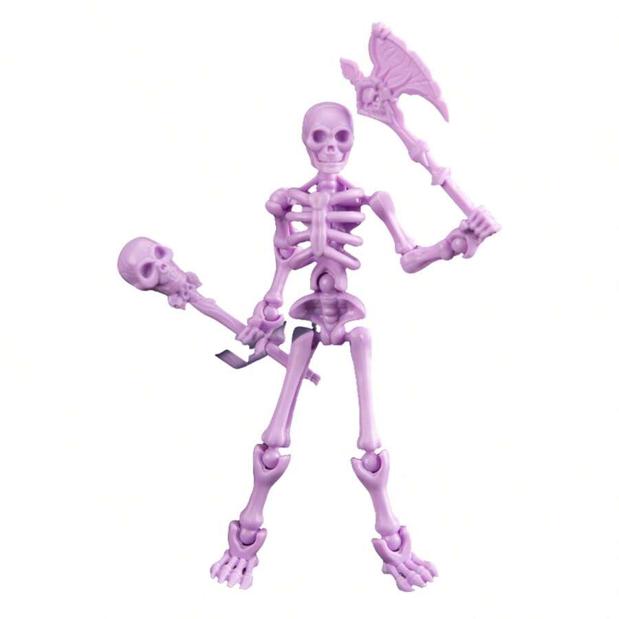 Stereoscopic Skeleton Model Trick Assembly Toy Multi Joint Mobile Doll Skeleton - Morado - Ver 1