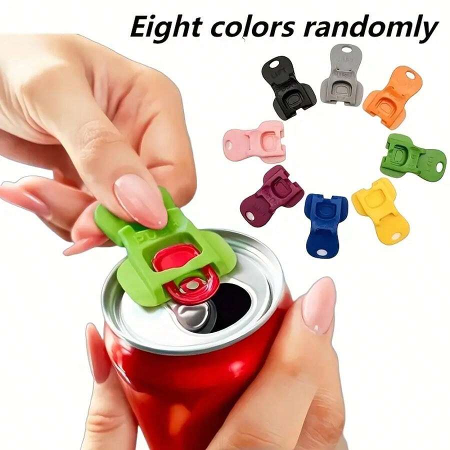 3-Piece Bottle Opener - Easily Open Cans Without Damaging Nails. Dustproof And Insect Proof Design, Durable Plastic Material, Ideal Choice For Families, Gatherings, Camping, Picnics, And Beverages - Space Saving Beverage Opening Tool, Essential For Picnics, Rust Proof Bottle Opener - Nhiều màu - Xem 1