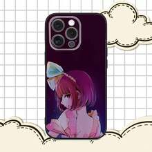 Funda de teléfono Oshi no Ko K-Kana Arima compatible con  16e, 16, 15, 14, 13, 12, 11, Pro, X, XS, Max, XR, Plus, Mini, funda negra suave, funda compatible con  17, funda  17 Pro, funda  17 Pro Max - z7 - Ver 4