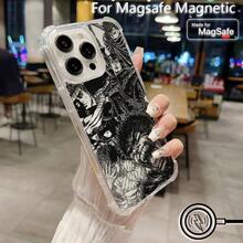 Nueva funda magnética Magsafe de anime  Guts para  16 15 14 13 12 11 8 7 Plus Mini Pro Max X XR, cubierta transparente anti-caída, compatible con funda de  17, funda de  17 Pro, funda de  17 Pro Max - TSJCX-284TSCX55132A9 - Ver 11