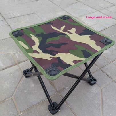 Banqueta de pesca portátil (1 unidade), feita de tecido Oxford com estrutura metálica, dobrável, leve e durável, adequada para pesca ao ar livre, desenho, camping e uso interno.