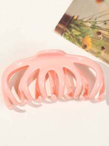 1pc Plastic Hair Clip For Updo Clips - Stylish And Simple Hair Accessory For Girls With High Ponytail Winter Claw Clips Bowknot Hair Claws Elegant Hair Clutch