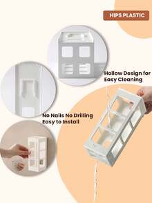 1/2 Minimalist Curling Iron Storage Rack, Comb Holder, Bathroom Wall Mount, Non-Hole Storage, Adhesive Backing, Makeup Organizer, Travel, Room Decor, Travel Essentials, Dressing Table Accessories, Bedroom Decor, Travel, Dressing Table Accessories