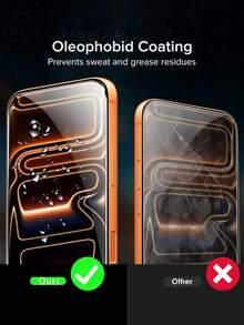 2 Packs Tempered Glass For IPhone 17 Pro Max 6.9-Inch Screen Protector, Compatible With IPhone17/16/15/14/13/12/11 Mobile Phone Film, Scratch-Resistant, Suitable For Mobile Phone Case, Transparent High-Definition Transparent Film For IPhone 17 Pro Max Transparent Film - Clear - View 6